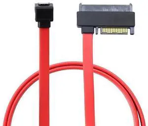 SAS SFF-8482 29+15P to SATA 7P Female 90 Degree Data Cable with Clip 26AWG 6Gbps High Speed Server Internal Cable (0.5M) SAS SFF-8482 29+15P to SATA 7P Female 90 Degree Data Cable with Clip 26AWG 6Gbps High Speed Server Internal Cable (0.5M)