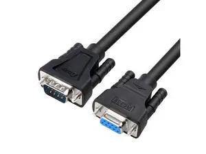 DTECH 10ft COM Port Serial Cable Male to Female RS232 Extension 9 Pin Straight Through Cord (3 Meter, Black) DTECH 10ft COM Port Serial Cable Male to Female RS232 Extension 9 Pin Straight Through Cord (3 Meter, Black)