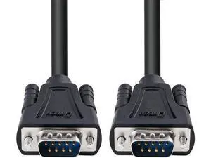 DTech 15ft DB9 Serial Cable COM Port Male to Male RS232 Straight Through 9 Pin Data Cord DTech 15ft DB9 Serial Cable COM Port Male to Male RS232 Straight Through 9 Pin Data Cord