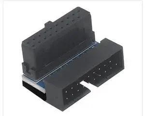 PH19 Motherboard USB 3.0 19P 20P to 90-Degree Connector Adapter Vertical Header to Right Angle Adapter for Desktop Chassis CPU Wiring Beautification (PH19A - Black) PH19 Motherboard USB 3.0 19P 20P to 90-Degree Connector Adapter Vertical Header to Right Angle Adapter for Desktop Chassis CPU Wiring Beautification (PH19A - Black)