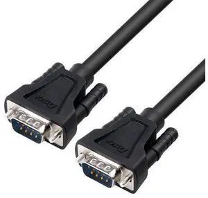 DTech 5 Feet DB9 9 Pin Serial Cable Male to Male RS232 Straight Through Cord DTech 5 Feet DB9 9 Pin Serial Cable Male to Male RS232 Straight Through Cord