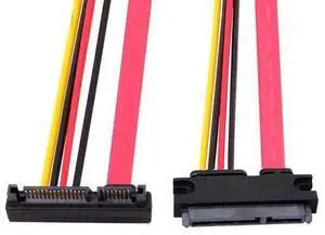 Up Angled SATA III 3.0 7+15 22 Pin SATA Male to Female Data Power Extension Cable 30cm Up Angled SATA III 3.0 7+15 22 Pin SATA Male to Female Data Power Extension Cable 30cm