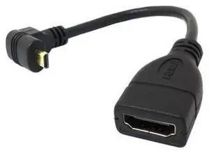 Micro HDMI Male to HDMI Female 4K60hz HDTV 90 Degree UP Angled Cable Adapter for Displays Monitor Camera 10cm Micro HDMI Male to HDMI Female 4K60hz HDTV 90 Degree UP Angled Cable Adapter for Displays Monitor Camera 10cm