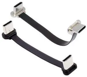 2pcs/lot Angled USB-C Type C to USB-C Ultra Slim Flat Power USB2.0 Data Cable 65W Fast Charge for Laptop Tablet Phone 2pcs/lot Angled USB-C Type C to USB-C Ultra Slim Flat Power USB2.0 Data Cable 65W Fast Charge for Laptop Tablet Phone