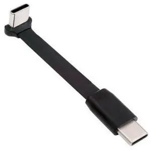 Cable Ultra Slim Flat USB-C Type C to USB-C Power USB2.0 Data Cable 90 Degree Up Down Angled 65W Fast Charge for Laptop Tablet Phone Cable Ultra Slim Flat USB-C Type C to USB-C Power USB2.0 Data Cable 90 Degree Up Down Angled 65W Fast Charge for Laptop Tablet Phone