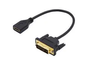 Mini HDMI to DVI Cable Mini HDMI 1.4 Female to DVI 24+1 Male Adapter Cable for Computer HDTV Graphics Card UHD Mini HDMI to DVI Cable Mini HDMI 1.4 Female to DVI 24+1 Male Adapter Cable for Computer HDTV Graphics Card UHD