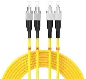 6Meters 20ft FC/UPC-FC/UPC Single-Mode Fiber Optic Cable FC to FC OS2 Jumper Optical Patch Cord Duplex 9/125um Yellow FC-FC 6Meters 20ft FC/UPC-FC/UPC Single-Mode Fiber Optic Cable FC to FC OS2 Jumper Optical Patch Cord Duplex 9/125um Yellow FC-FC