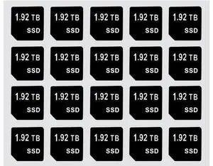 20PCS Capacity Sticker Label for Hard Drive Tray Caddy DXD9H 0DXD9H X7K8W 0X7K8W, Compatible for D-ELL PowerEdge 16th-14th Gen r740 r640 r440 r340 r750 r650 r550 r760 r660 r6625, 1.92TB, SSD 20PCS Capacity Sticker Label for Hard Drive Tray Caddy DXD9H 0DXD9H X7K8W 0X7K8W, Compatible for D-ELL PowerEdge 16th-14th Gen r740 r640 r440 r340 r750 r650 r550 r760 r660 r6625, 1.92TB, SSD