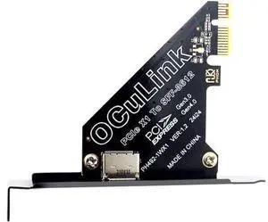 Adapter PCI-Express 4.0 PCIE 1x to Oculink SFF-8612 SFF-8611 Host Card for U.2 SSD eGPU External Graphics Card Dock Adapter PCI-Express 4.0 PCIE 1x to Oculink SFF-8612 SFF-8611 Host Card for U.2 SSD eGPU External Graphics Card Dock