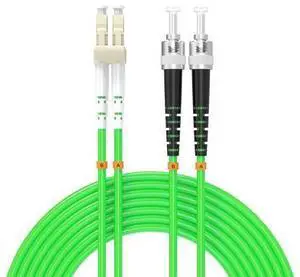Fiber Patch Cable lc to st UPC om5 40Gb/100GB/giga-bit multimode Duplex Jumper MMF 50/125?m LSZH Fiber Optic Cord,1.5Meters/4.9ft Fiber Patch Cable lc to st UPC om5 40Gb/100GB/giga-bit multimode Duplex Jumper MMF 50/125?m LSZH Fiber Optic Cord,1.5Meters/4.9ft