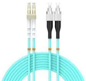 OM3 Fiber Patch Cable 20Meter/65ft, LC/UPC-FC/UPC Fiber Optic Cable Cord LSZH 10GB Multimode Duplex Jumper 50/125?m OM3 Fiber Patch Cable 20Meter/65ft, LC/UPC-FC/UPC Fiber Optic Cable Cord LSZH 10GB Multimode Duplex Jumper 50/125?m