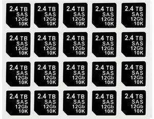20PCS Capacity Sticker Label for Hard Drive Tray Caddy DXD9H 0DXD9H X7K8W 0X7K8W, Compatible for D-ELL PowerEdge 16th-14th Gen r740 r640 r440 r340 r750 r650 r550 r760 r660 r6625, 2.4TB, SAS, 12GB, 10K 20PCS Capacity Sticker Label for Hard Drive Tray Caddy DXD9H 0DXD9H X7K8W 0X7K8W, Compatible for D-ELL PowerEdge 16th-14th Gen r740 r640 r440 r340 r750 r650 r550 r760 r660 r6625, 2.4TB, SAS, 12GB, 10K