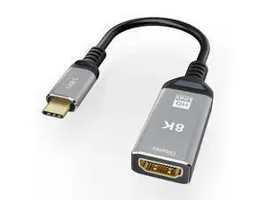 USB C USB3.1 to HDMI 8K 2.1 Cable 25cm Male to Female 8K@30Hz 4K@120Hz UHD HDR High Speed 48Gbps Thunderbolt 3 Compatible for HDTVs Projectors and Monitors USB C USB3.1 to HDMI 8K 2.1 Cable 25cm Male to Female 8K@30Hz 4K@120Hz UHD HDR High Speed 48Gbps Thunderbolt 3 Compatible for HDTVs Projectors and Monitors