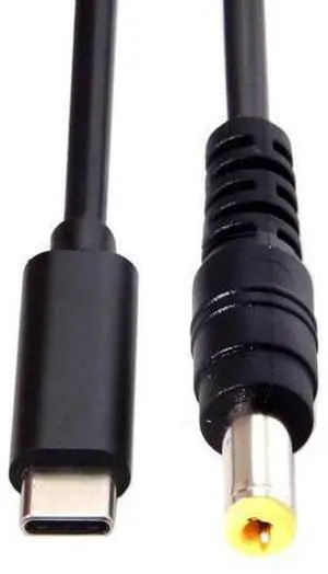 DC 5.5x2.5mm to Type C USB-C Input Cable for Laptop Notebook (5.5x2.5mm to USB-c) DC 5.5x2.5mm to Type C USB-C Input Cable for Laptop Notebook (5.5x2.5mm to USB-c)
