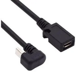 Micro USB Cable Micro USB 2.0 5Pin Male to Female Data Extension Cable U Shape Angled Micro USB Cable Micro USB 2.0 5Pin Male to Female Data Extension Cable U Shape Angled