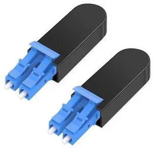 2 Pack Fiber Optic Loopback Cable,LC/UPC Singlemode Duplex -9/125?m Fiber Loopback Testers Connectors Adapter for High-Speed Network Link Testing 2 Pack Fiber Optic Loopback Cable,LC/UPC Singlemode Duplex -9/125?m Fiber Loopback Testers Connectors Adapter for High-Speed Network Link Testing