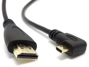 CY Right Angled 90 Degree Micro HDMI to HDMI Male HDTV Cable 150cm for Cell Phone & Tablet CY Right Angled 90 Degree Micro HDMI to HDMI Male HDTV Cable 150cm for Cell Phone & Tablet
