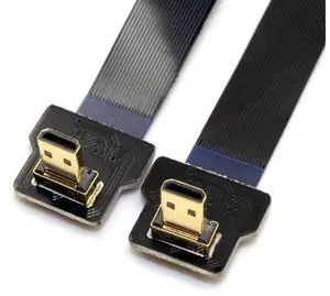CYFPV Micro HDMI Male to Male Extension FPC Flat Cable 1080P 90 Degree Down Angled 0.2M CYFPV Micro HDMI Male to Male Extension FPC Flat Cable 1080P 90 Degree Down Angled 0.2M