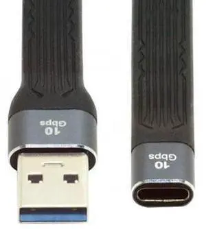 USB 3.1 Short Cable,USB 3.0 Type A Male to USB 3.1 Type C Female Extension Flat Slim FPC Data Cable 13cm 10Gbps for Laptop & Desktop USB 3.1 Short Cable,USB 3.0 Type A Male to USB 3.1 Type C Female Extension Flat Slim FPC Data Cable 13cm 10Gbps for Laptop & Desktop