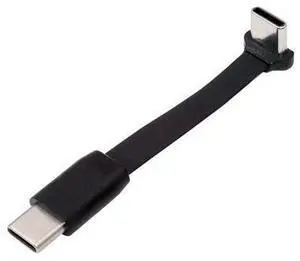 2.6 Inch USB C Short Flat Cable,USB 2.0 Type C Male to Male 90 Degree Angled PD 65W Fast Charge Data Extension Cable 66MM 2.6 Inch USB C Short Flat Cable,USB 2.0 Type C Male to Male 90 Degree Angled PD 65W Fast Charge Data Extension Cable 66MM