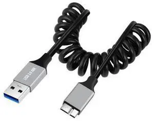 USB 3.0 Coiled Cable,USB 3.0 Male to Micro USB 3.0 Male High Speed Data Transfer Charging Cable 3.28FT for Phone/Laptop/USB Flash Drive USB 3.0 Coiled Cable,USB 3.0 Male to Micro USB 3.0 Male High Speed Data Transfer Charging Cable 3.28FT for Phone/Laptop/USB Flash Drive