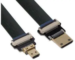 CYFPV Micro HDMI to Mini HDMI Extension FPC Flat Cable 1080P for FPV HDTV Multicopter Aerial Photography 0.2M CYFPV Micro HDMI to Mini HDMI Extension FPC Flat Cable 1080P for FPV HDTV Multicopter Aerial Photography 0.2M
