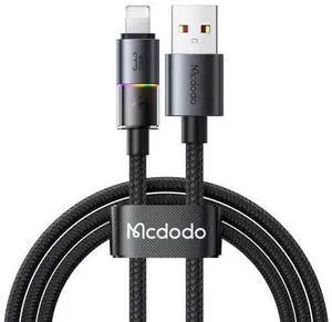 mcdodo USB-A to Lightning Charging Cable with 7 Colorful Lights, 4ft Length Nylon Braided USB Lightning 3A Fast Charger Cable Cord Fit for iPhone 14 13 12 11/Pro/ProMax/Plus, iPad, AirPods, iTouch mcdodo USB-A to Lightning Charging Cable with 7 Colorful Lights, 4ft Length Nylon Braided USB Lightning 3A Fast Charger Cable Cord Fit for iPhone 14 13 12 11/Pro/ProMax/Plus, iPad, AirPods, iTouch
