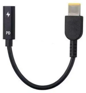 Type C USB-C to Rectangle 11.0 * 4.5mm Power Plug PD Emulator Trigger Charge Cable for X1 Carbon Type C USB-C to Rectangle 11.0 * 4.5mm Power Plug PD Emulator Trigger Charge Cable for X1 Carbon