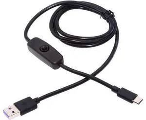 Type-C USB2.0 to Type-A Cable with On Off Power Switch Button USB-C for DC 5V Desk Lamp Fan Camera Type-C USB2.0 to Type-A Cable with On Off Power Switch Button USB-C for DC 5V Desk Lamp Fan Camera
