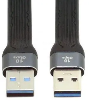 USB 3.0 Short Cable,USB 3.1 3.0 Type A Male to Male Extension Flat Slim FPC Data Cable 13cm 10Gbps for Laptop & Desktop USB 3.0 Short Cable,USB 3.1 3.0 Type A Male to Male Extension Flat Slim FPC Data Cable 13cm 10Gbps for Laptop & Desktop