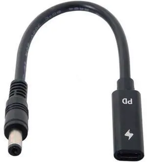USB C to DC 20V 5.5x2.1mm PD 65W Charge Cable Type-C Female Input to DC Output for Laptop USB C to DC 20V 5.5x2.1mm PD 65W Charge Cable Type-C Female Input to DC Output for Laptop