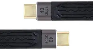 Type-C USB-C Male to Male USB4 40Gbps 100W 8K Flat Slim FPC Data Cable for Laptop & Phone 13cm Type-C USB-C Male to Male USB4 40Gbps 100W 8K Flat Slim FPC Data Cable for Laptop & Phone 13cm