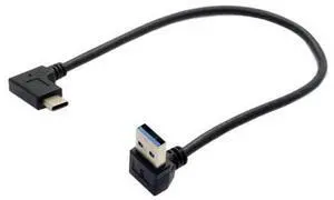 USB 3.0 to USB C 90 Degree UP Angled Data Extension Cable for Tablet Mobile Phone Hard Disk Drive 30cm USB 3.0 to USB C 90 Degree UP Angled Data Extension Cable for Tablet Mobile Phone Hard Disk Drive 30cm