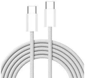 USB-C Type C Male to Male PD 27W 65W Power 480Mbps Data Cable White Sleeve for Phone & Tablet & Laptop 20cm USB-C Type C Male to Male PD 27W 65W Power 480Mbps Data Cable White Sleeve for Phone & Tablet & Laptop 20cm