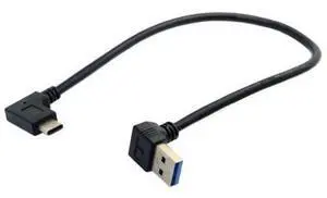 USB 3.0 to USB C 90 Degree Down Angled Data Extension Cable for Tablet Mobile Phone Hard Disk Drive 30cm USB 3.0 to USB C 90 Degree Down Angled Data Extension Cable for Tablet Mobile Phone Hard Disk Drive 30cm