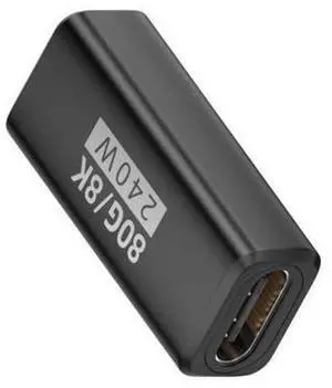 USB C Coupler,USB 5.0 Type C Female to Female Adapter Support 80Gbps Data Transfer PD 240W Fast Charging 16K/8K/5K Video Output USB C Coupler,USB 5.0 Type C Female to Female Adapter Support 80Gbps Data Transfer PD 240W Fast Charging 16K/8K/5K Video Output