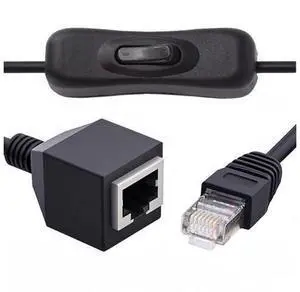 Cable RJ45 CAT6 8P8C STP UTP Male to Female Extension Cable with 304 Singal Switch On/Off LAN Ethernet Network Patch Cord (60cm) Cable RJ45 CAT6 8P8C STP UTP Male to Female Extension Cable with 304 Singal Switch On/Off LAN Ethernet Network Patch Cord (60cm)