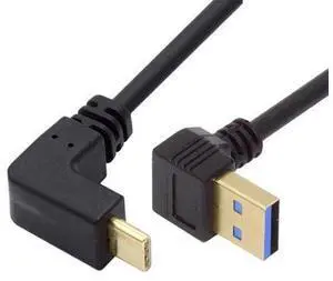 CY USB 3.1 Typc C USB-C Reversible Angled to 90 Degree Up Angled A Male Data Cable for Tablet Phone 100cm Type-08 CY USB 3.1 Typc C USB-C Reversible Angled to 90 Degree Up Angled A Male Data Cable for Tablet Phone 100cm Type-08