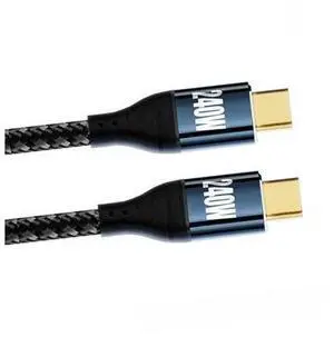 USB-C 240W Type-C Cable 480Mbps 48V 5A Compatible with USB2.0 100W Charging for Laptop Tablet Phone 100CM USB-C 240W Type-C Cable 480Mbps 48V 5A Compatible with USB2.0 100W Charging for Laptop Tablet Phone 100CM