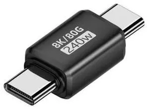 USB C Extender Adapter,USB 5.0 Type C Male to Male Adapter Support 80Gbps Data Transfer PD 240W Fast Charging 16K/8K/5K Video Output USB C Extender Adapter,USB 5.0 Type C Male to Male Adapter Support 80Gbps Data Transfer PD 240W Fast Charging 16K/8K/5K Video Output