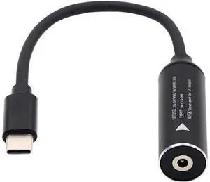 DC Jack 2.5x0.7mm Input to USB-C Type-C Power Plug Charge Cable for Laptop Phone PD9V 5V 20V DC Jack 2.5x0.7mm Input to USB-C Type-C Power Plug Charge Cable for Laptop Phone PD9V 5V 20V