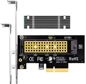 PA09-HS M.2 NVMe to PCIe 4.0 X4 Adapter with M.2 Heatsink for M.2 NVMe SSD PA09-HS M.2 NVMe to PCIe 4.0 X4 Adapter with M.2 Heatsink for M.2 NVMe SSD