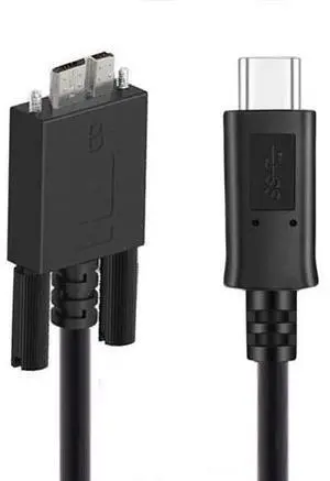 USB C to Micro USB 3.0 Data Cable with Screw Mount for Industrial Camera Disk 5Gbps USB C to Micro USB 3.0 Data Cable with Screw Mount for Industrial Camera Disk 5Gbps