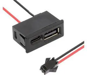 DIY OEM Type-A & Type-C Female Socket Horizontal to 2Pin Header Cable Pitch=2.54mm Latch Mount Type DC 5V Power DIY OEM Type-A & Type-C Female Socket Horizontal to 2Pin Header Cable Pitch=2.54mm Latch Mount Type DC 5V Power