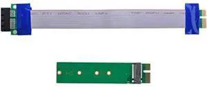 M-Key NVME AHCI SSD to PCI-E 3.0 1x x1 Vertical Adapter with Cable Male to Female Extension M-Key NVME AHCI SSD to PCI-E 3.0 1x x1 Vertical Adapter with Cable Male to Female Extension