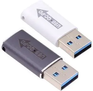 2pcs/lot USB 2.0 A Male QC to PD USB-C Type C Female 5Gbps Data Power Adapter for Laptop Tablet Phone 2pcs/lot USB 2.0 A Male QC to PD USB-C Type C Female 5Gbps Data Power Adapter for Laptop Tablet Phone