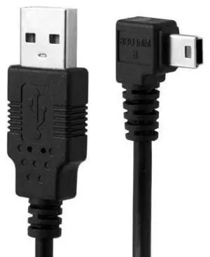 Mini USB B Type 5pin Male Right Angled 90 Degree to USB 2.0 Male Data Cable with Ferrite 3.0m Mini USB B Type 5pin Male Right Angled 90 Degree to USB 2.0 Male Data Cable with Ferrite 3.0m