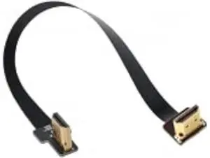CYFPV Dual 90 Degree Right-Up Angled HDMI Type A Male to Male HDTV FPC Flat Cable for FPV HDTV Multicopter Aerial Photography 50CM CYFPV Dual 90 Degree Right-Up Angled HDMI Type A Male to Male HDTV FPC Flat Cable for FPV HDTV Multicopter Aerial Photography 50CM