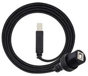1m Waterproof Dustproof 480Mbps USB2.0 Standard B Type Male to Female Extension Data Power Cable Car Panel Mount Design 1m Waterproof Dustproof 480Mbps USB2.0 Standard B Type Male to Female Extension Data Power Cable Car Panel Mount Design