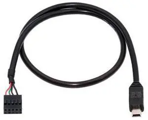 USB 2.0 9Pin 10Pin Motherboard Header to Mini USB 5Pin Data Cable 0.5M USB 2.0 9Pin 10Pin Motherboard Header to Mini USB 5Pin Data Cable 0.5M